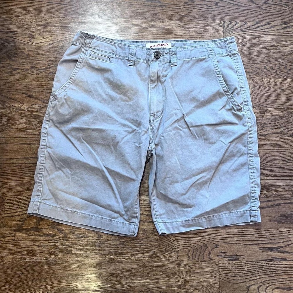 y2k vintage men's gray baggy cargo shorts size 34